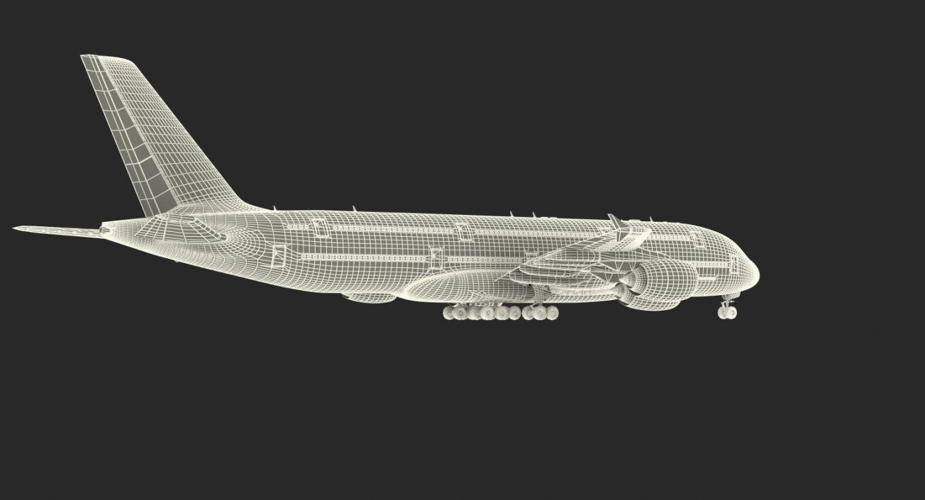 Airbus A380-1000 Air France 3D